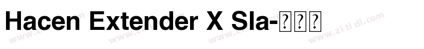 Hacen Extender X Sla字体转换